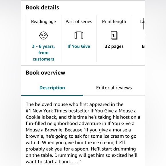 SALE❤️ Book Bundle If You Give A Mouse A Brownie & Scooby Doo - Paperback - Picture 3 of 12